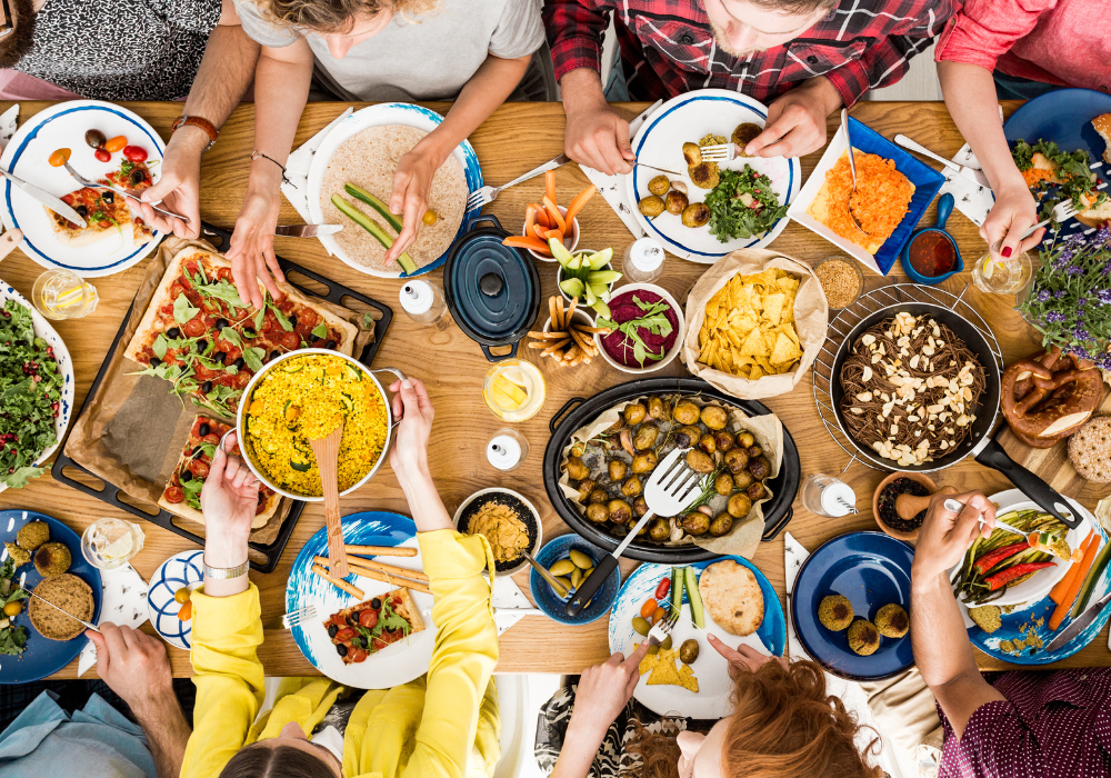 full-dinner-table-gallery Table full of food